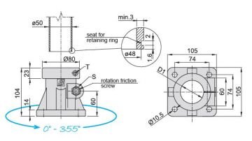 1851 KONTROL PANELİ İÇİN GÖVDE BAĞLANTI TAKOZU