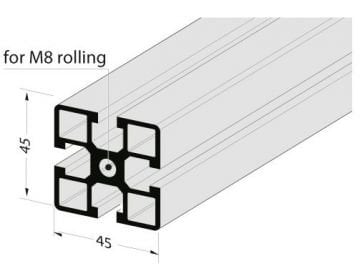 8045 ALÜMİNYUM PROFİL 45*45