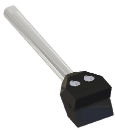 60mm PVC PROFİL İÇİN MENGENE(MİLLİ)/SINGLE CLAMP WITH ROD