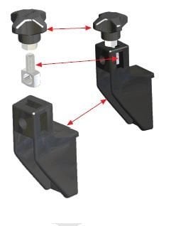 KONSOL GÖVDE TAKIMI(KÜÇÜK)/ADJUSTABLE BRACKETS