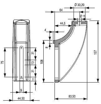 DÖNÜŞLÜ KONSOL GÖVDESİ(ORTA BOY)/ADJUSTABLE BRACKETS