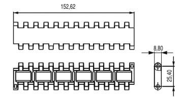 MODEL: 927-928/929-930  KAYNAKLI VE KİLİTLİ DÜZ HASIR BANT  / WELDED&LOCKED MODULAR CONVEYOR BELTS