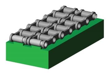 ALPOLEN 1000  2T MODEL HAFİF TİP ZİNCİR KIZAKLARI/ROLLER CHAIN GUIDES(LIGHT TYPE) 207 TH4 010