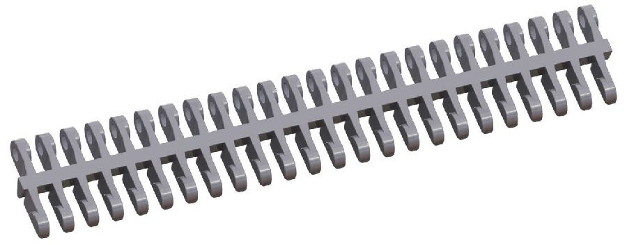 965 IZGARALI(SÜZGEÇLİ) 27.2 mm HASIR BANT/ OPEN GRID MODULER CONVEYOR BELT 965 B01 K..