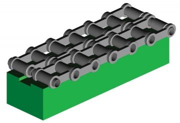 ALPOLEN 1000  2T MODEL AĞIR TİP ZİNCİR KIZAKLARI/ROLLER CHAIN GUIDES(HEAVY TYPE) 207 TA8 920