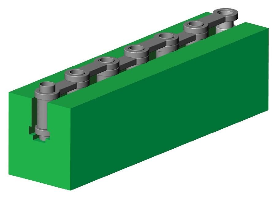 ALPOLEN 1000 MODEL BL TİPİ  ZİNCİR KIZAKLARI / ROLLER CHAIN GUIDES 207 BL1 012