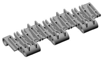 831-841 KABURGA KANALLI HASIR TAŞIMA BANTI / RAISED RIP MODULAR CONVEYOR BELTS 841 X02 K06