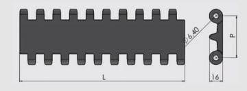 980 - 50,8 mm Kolay Temizlenebilir Hasır Bant