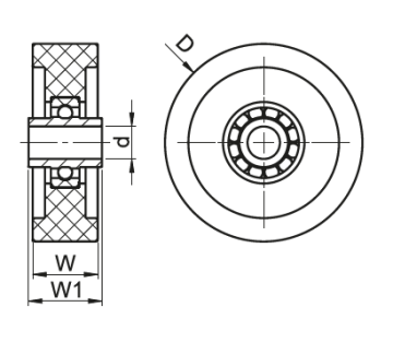 Plastik Makara Tekerlekleri / Plastic Skate Wheels