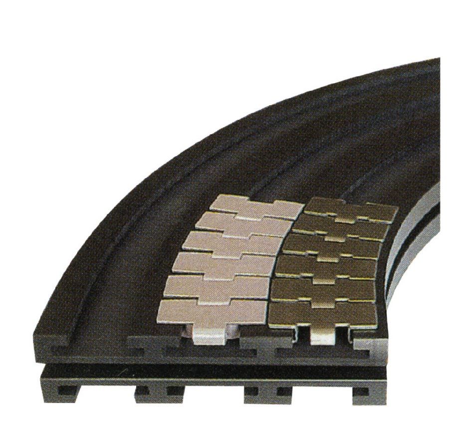 ALPOLEN 1000 90 DERECE (880 TAB-881 TAB DÖNÜŞLÜ BANTLAR İÇİN) DÖNÜŞ YATAKLARI / CURVE TRACKS FOR 880 TAB-881 TAB CHAINS 215 610 382