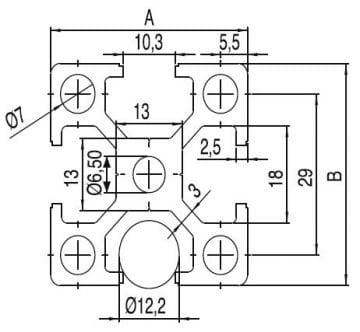 40*40 ELOKSALLI SİGMA ALÜMİNYUM PROFİL/30*30 SILVER ANODIZED ALUMINIUM PROFILE