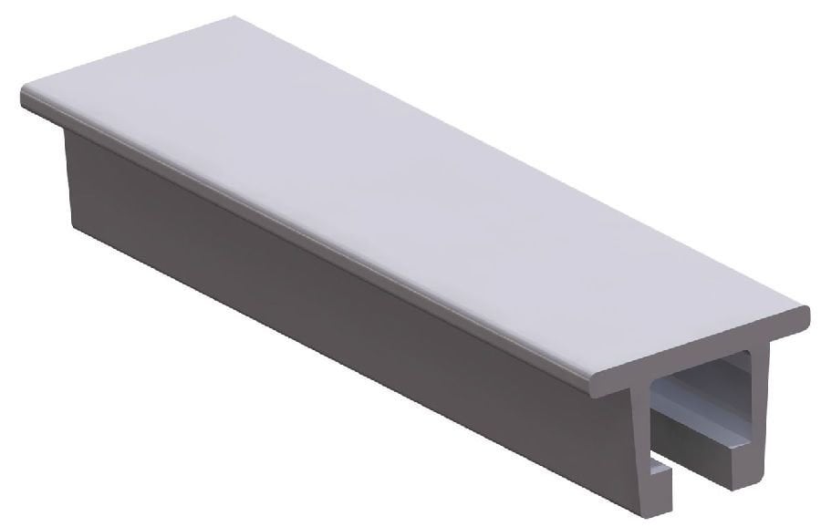 40mm C PROFİL İÇİN ALÜMİNYUM PROFİL/SİLVER ANODIZED ALUMINIUM PROFILE FOR GUIDES