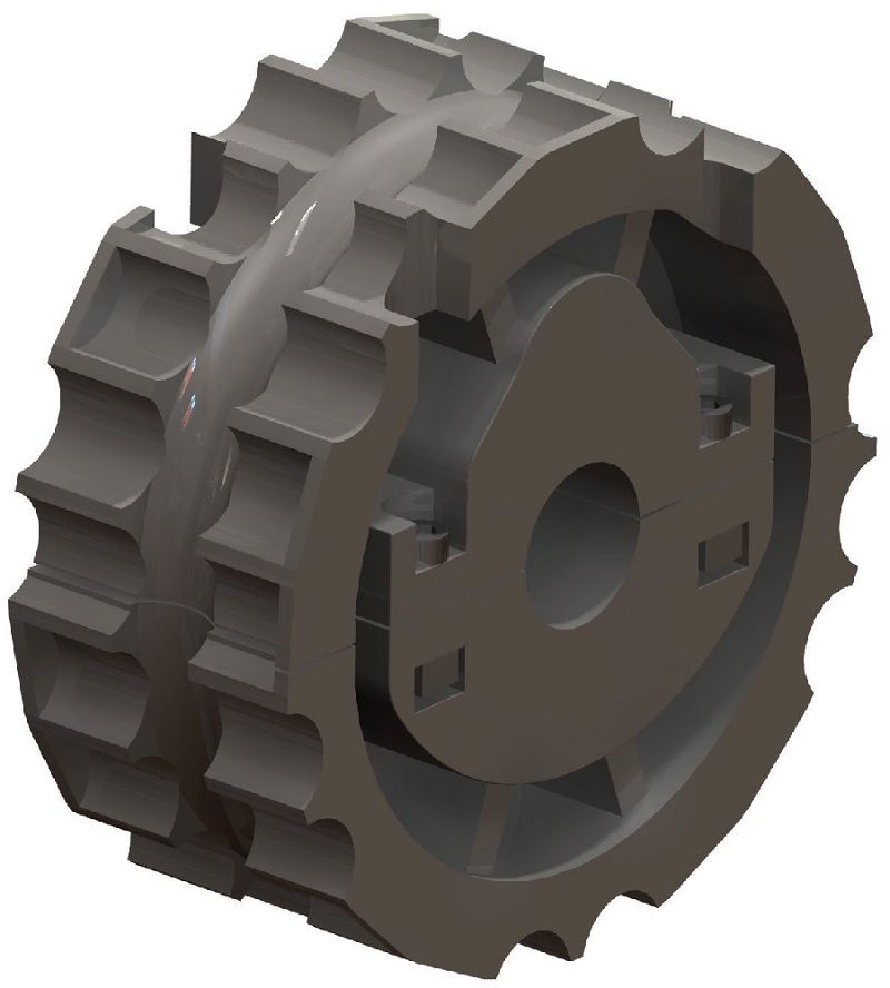 314 İKİ PARÇALI PASLANMAZ BANT DİŞLİSİ(GÜÇLENDİRİLMİŞ POLYAMİD) / SPLIT SPROCKETS(REINFORCED POLYAMIDE) 314 KI2 423A