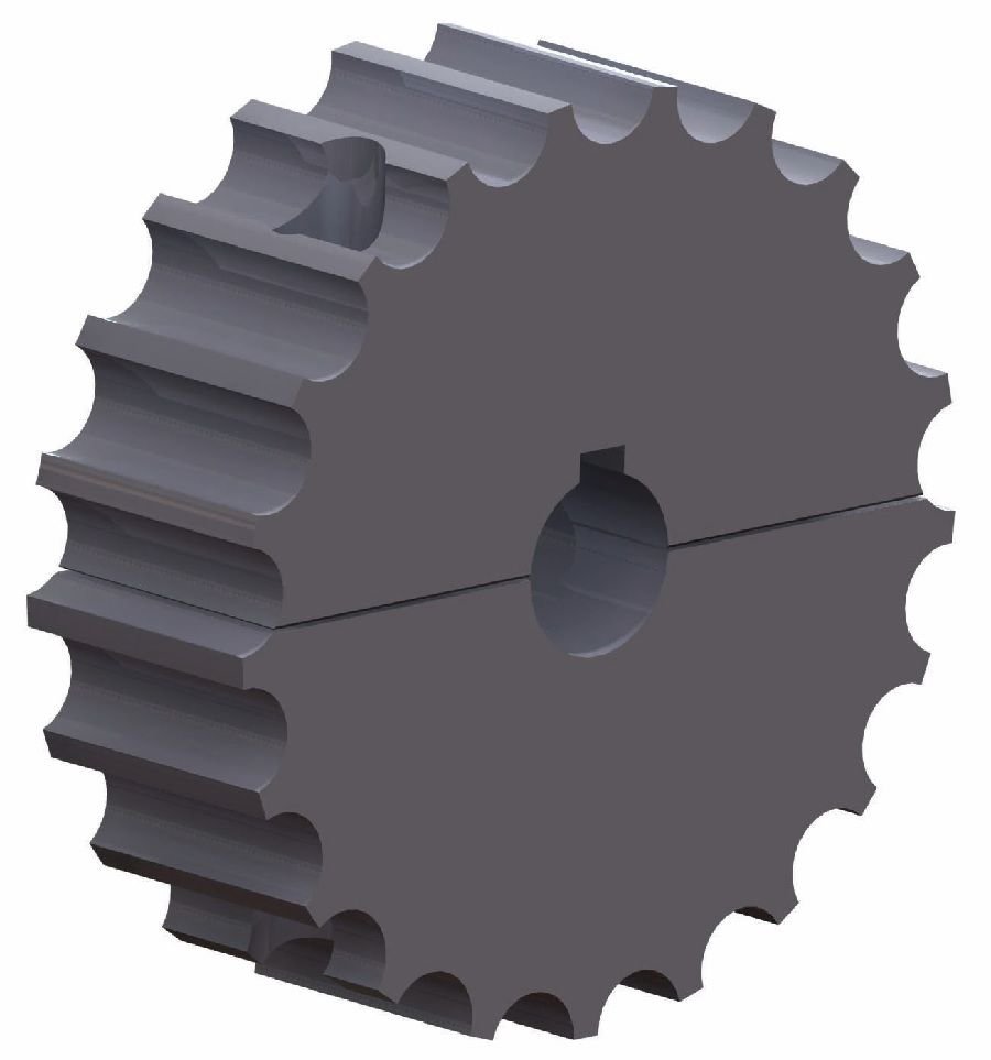 350 İKİ PARÇALI DÜZGÜN PASLANMAZ BANT TAHRİK DİŞLİSİ/ SPLIT SPROCKETS 350 TI2 123