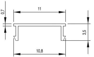 ALÜMİNYUM PROFİL KANAL FİTİLİ (10) / ALUMINIUM STRIP PROFILE (10)