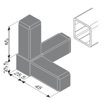 1600D D TİPİ KÖŞE BAĞLANTI