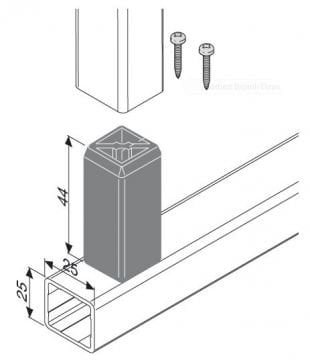 1634 ÇAPRAZ KİRİŞ GÖMÜLÜ KÖŞE BAĞLANTI