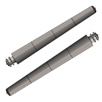 3521 Metal Dişli Tahrikli Dönüşlü Konveyör Rulosu / Metal Sprocket Taperad Sleeve Roller