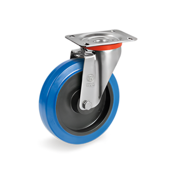 73 AE Poliamid Göbekli Elastik Kauçuk Tekerlekler